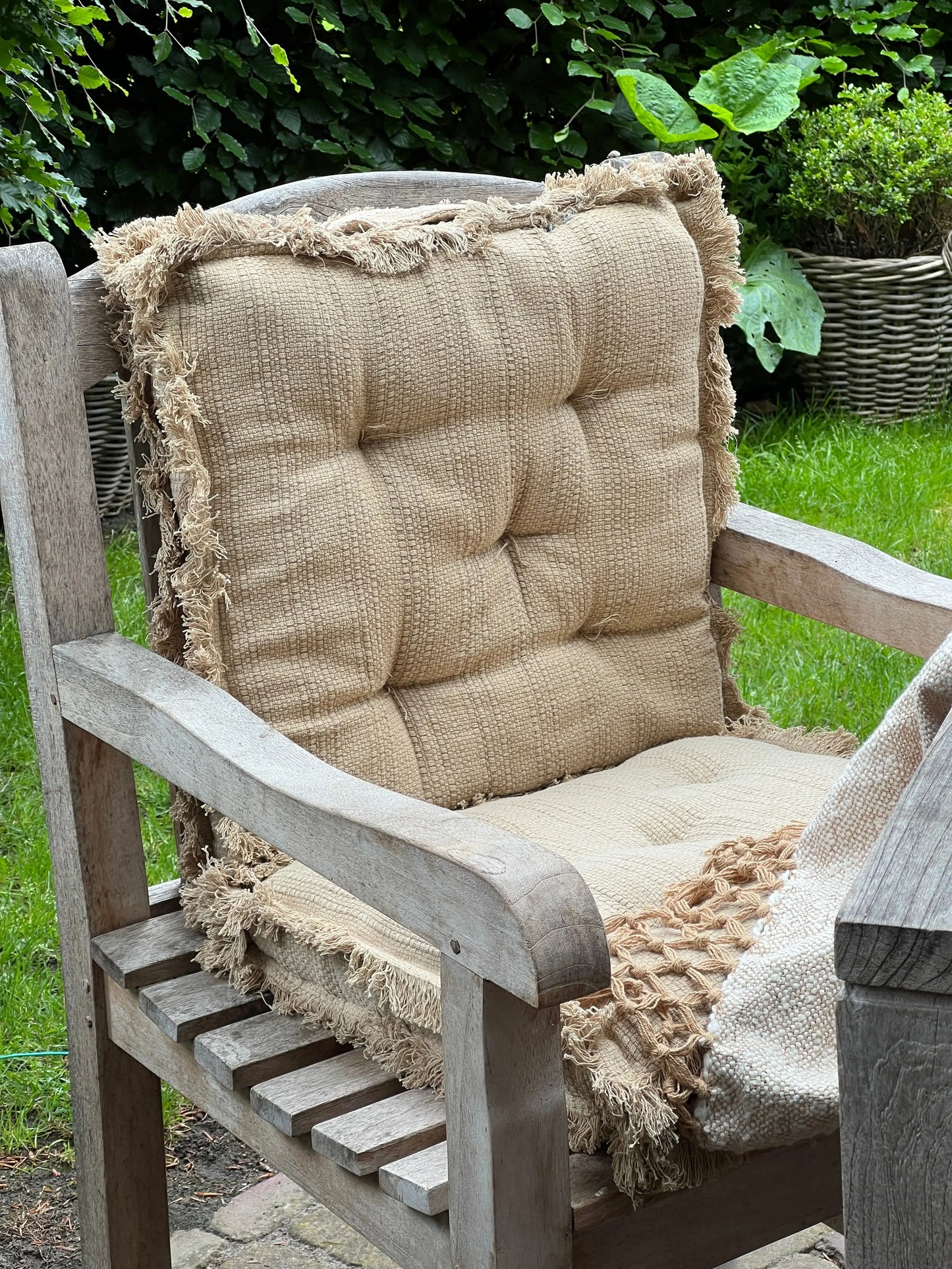 Mattress cushion natural/beige