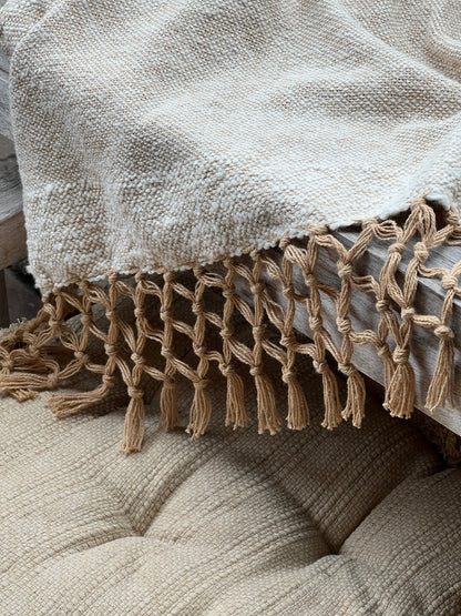 Mattress cushion natural/beige