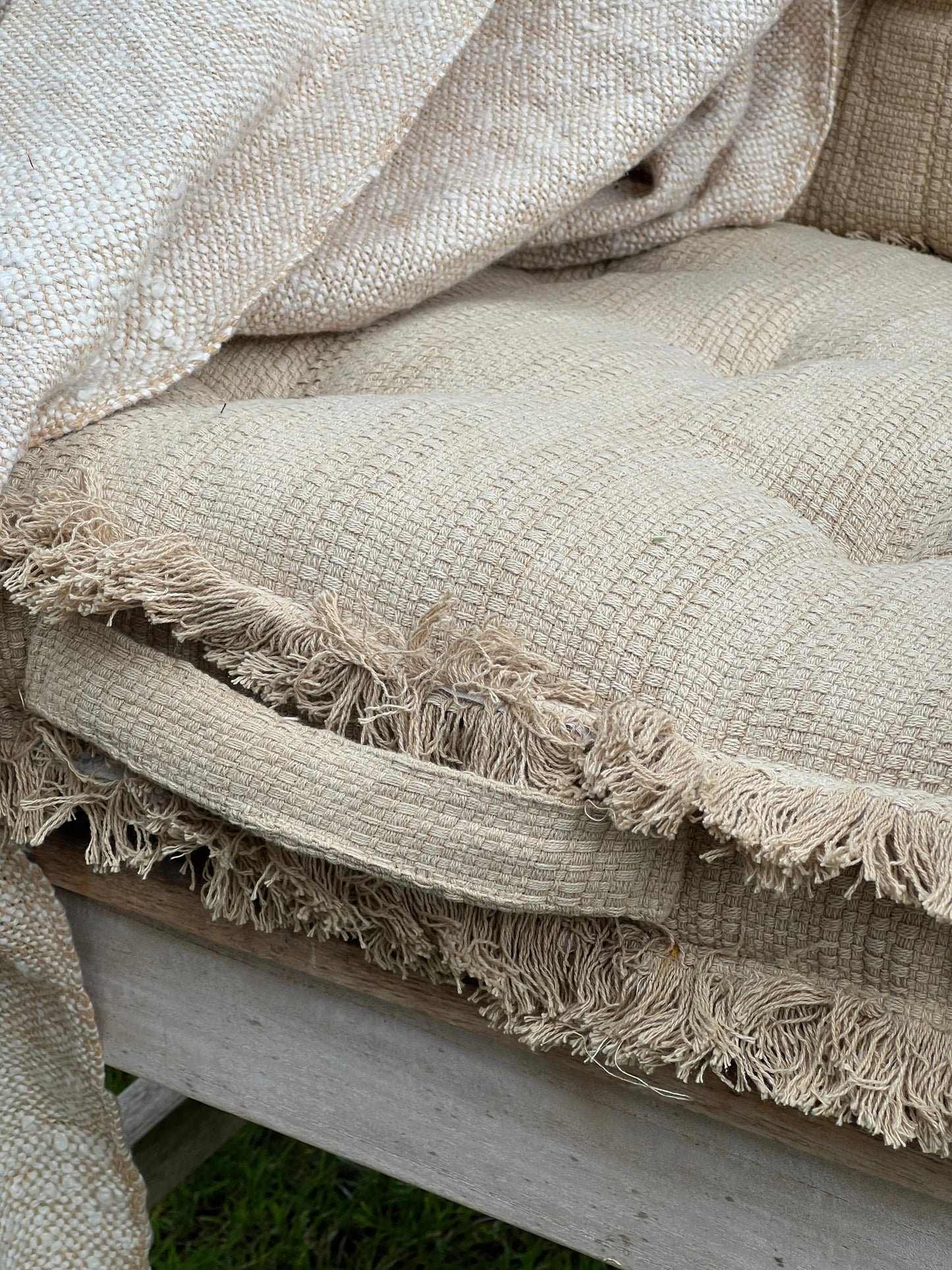 Mattress cushion natural/beige