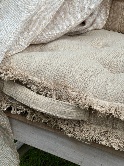 Mattress cushion natural/beige
