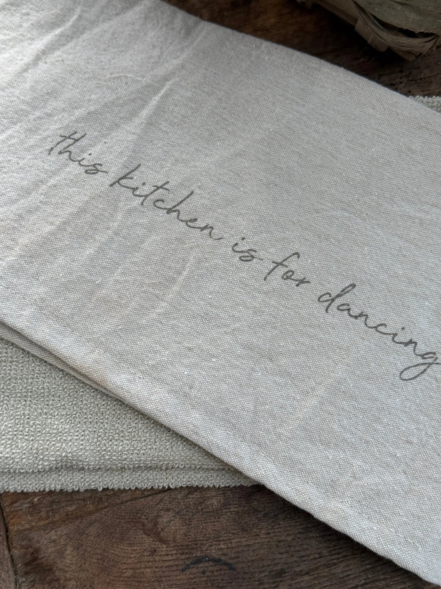 Tea towel and Hand towel, Set of 2 with print