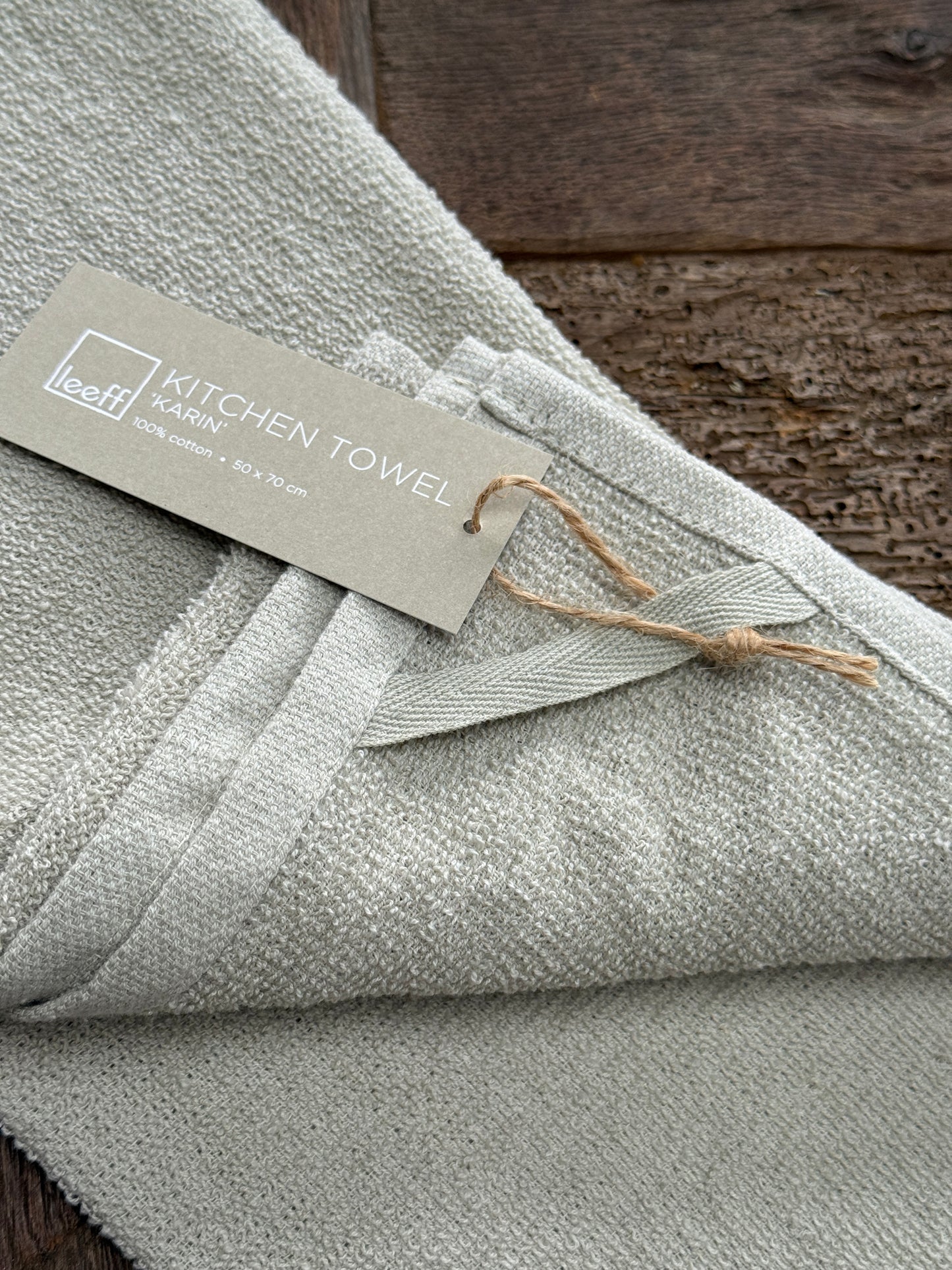 Theedoek en Handdoek,  Set  van 2 stuks met opdruk