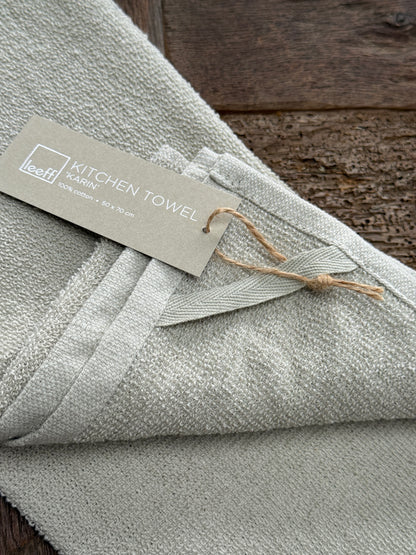 Theedoek en Handdoek,  Set  van 2 stuks met opdruk