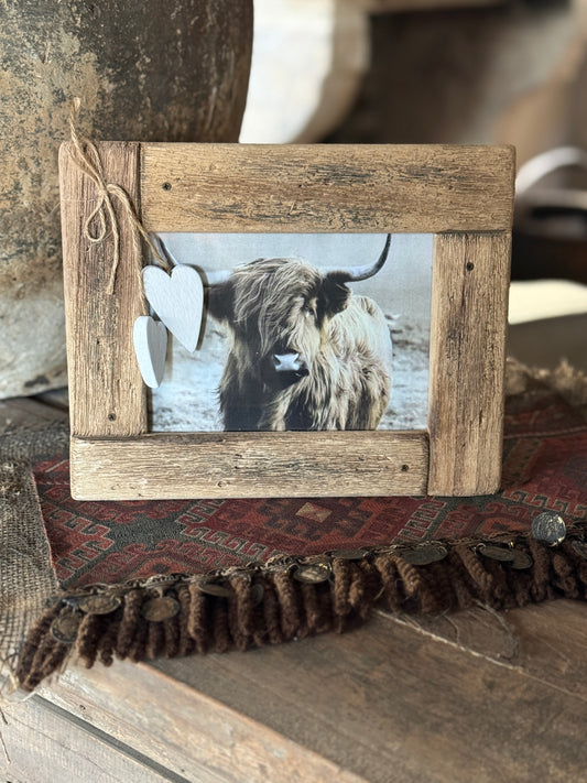 Fotolijst Drijfhout met Hartjes