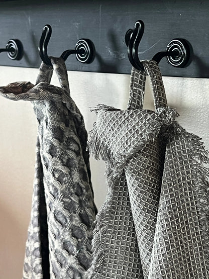 Tea towel mini waffle, Light gray