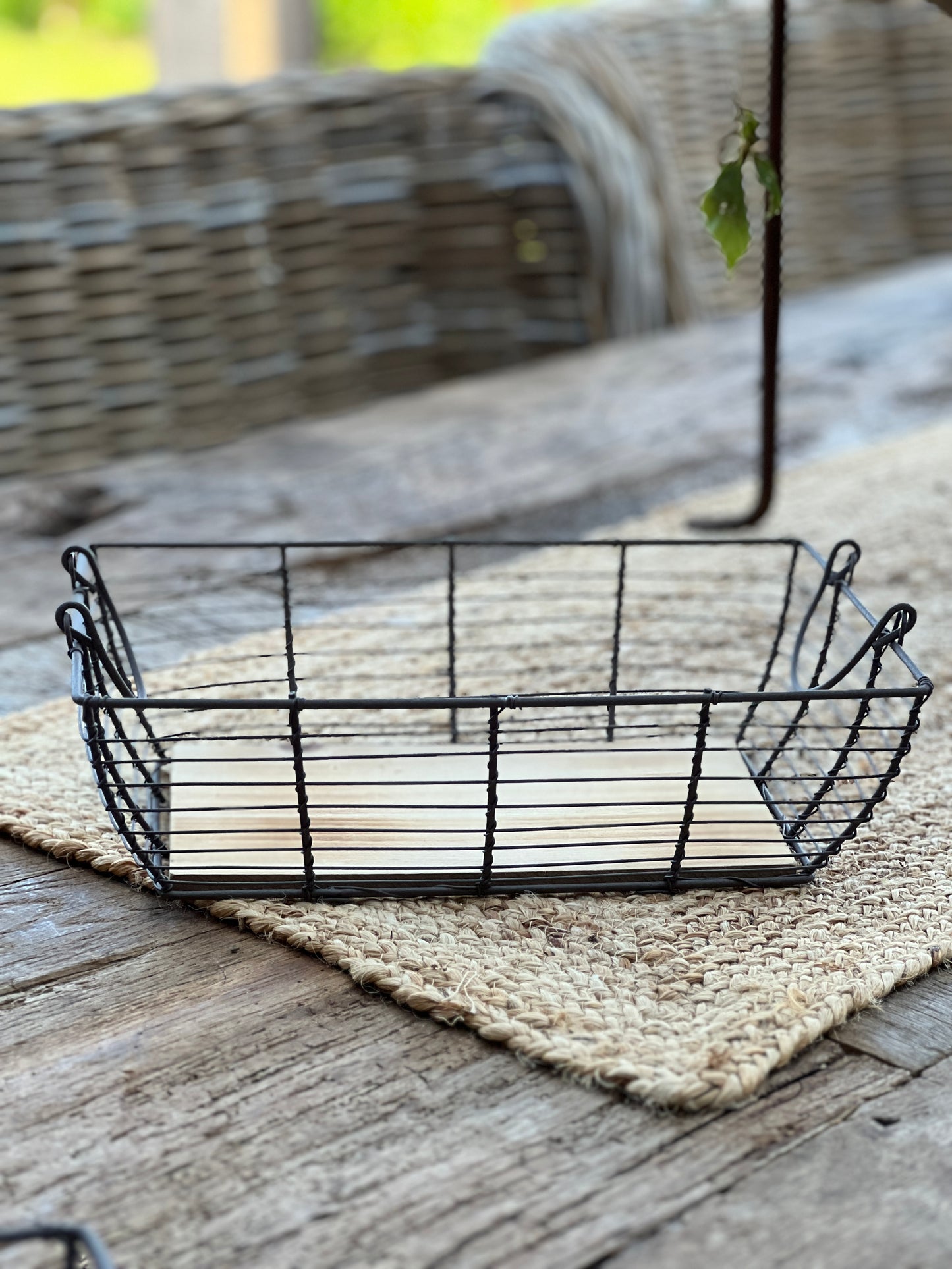 Wire baskets, set of 3 pieces