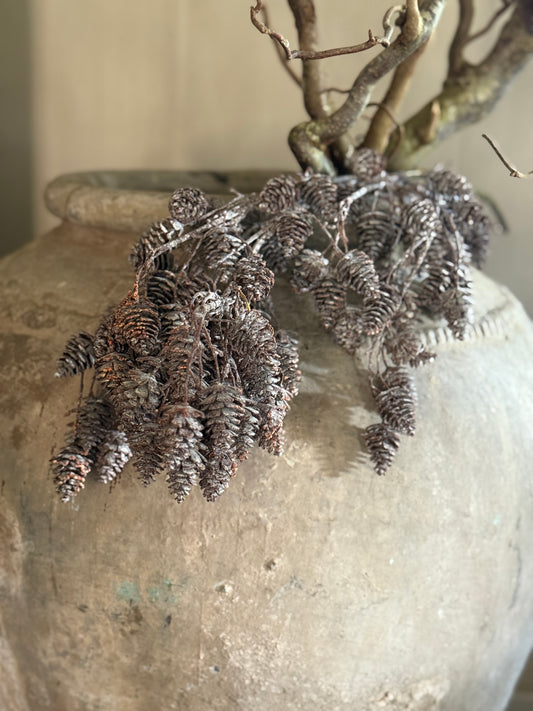 Pine cone branch artificial – approx. 90 cm