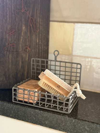 Soap Dish with Brush &amp; Gardening Soap