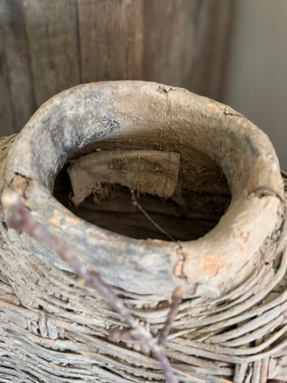 Unique Old Clay Basket (16)