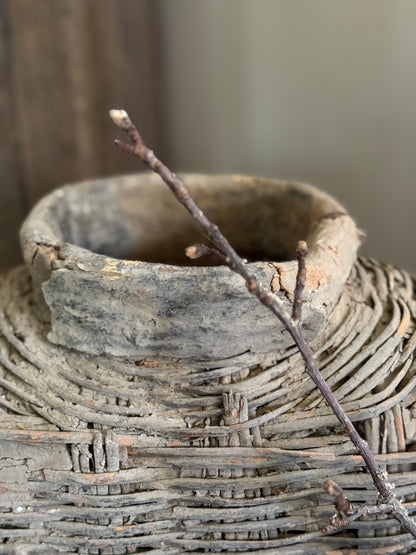 Unique Old Clay Basket (16)