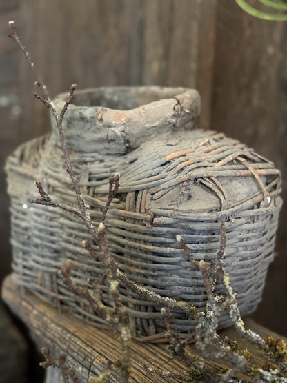 Unique Old Clay Basket (16)
