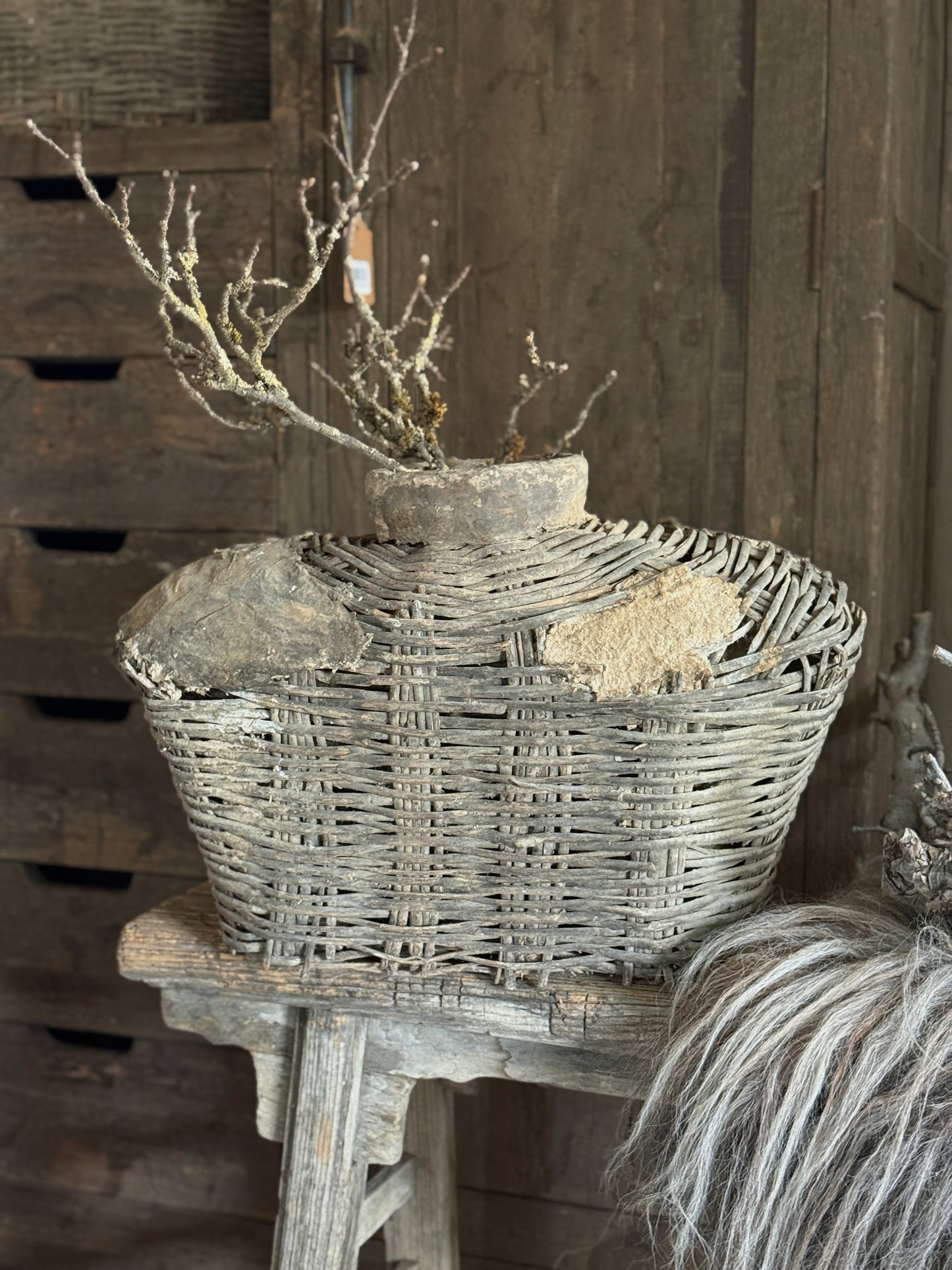 Unique Old Clay Basket (17)