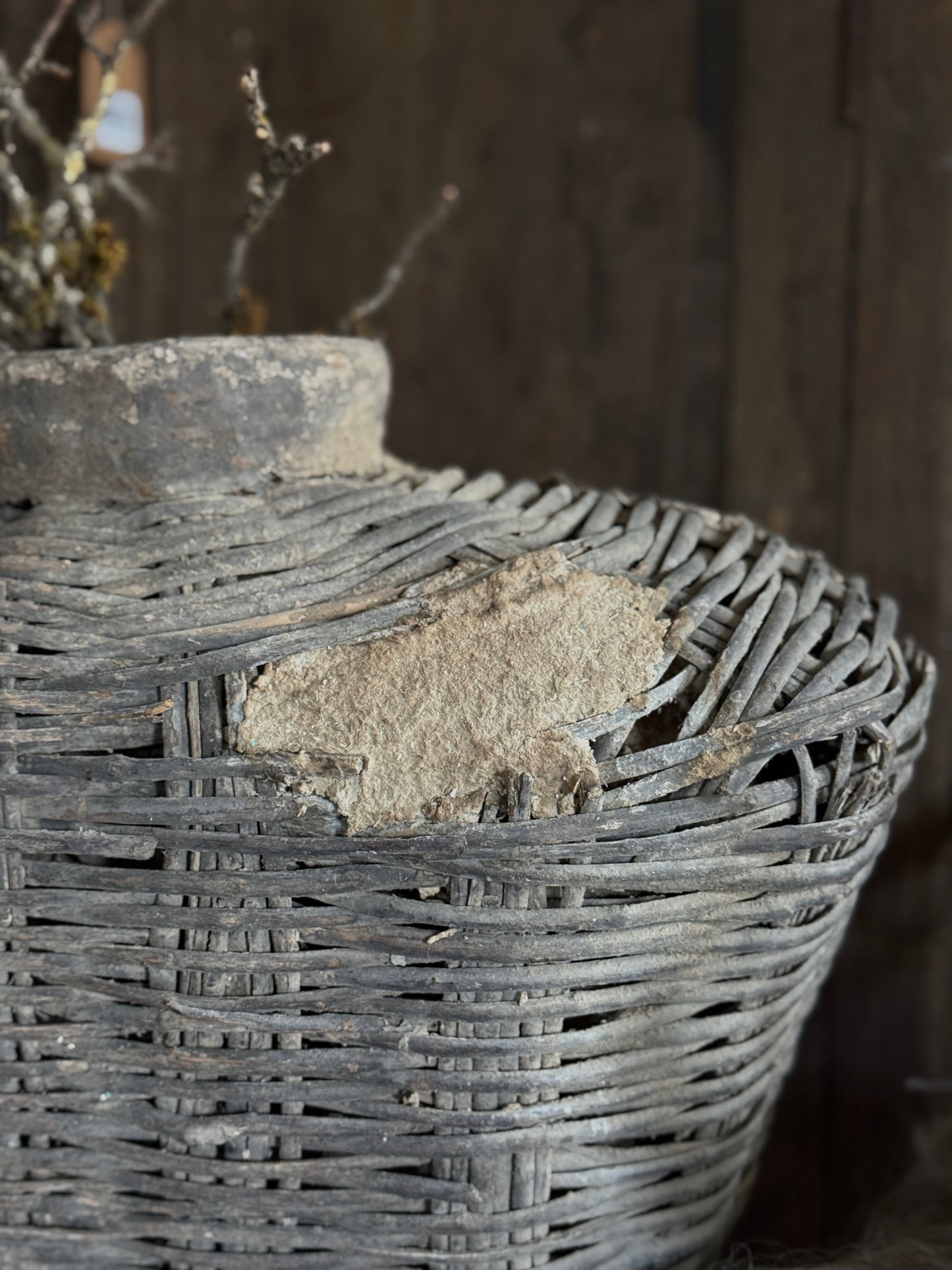 Unique Old Clay Basket (17)