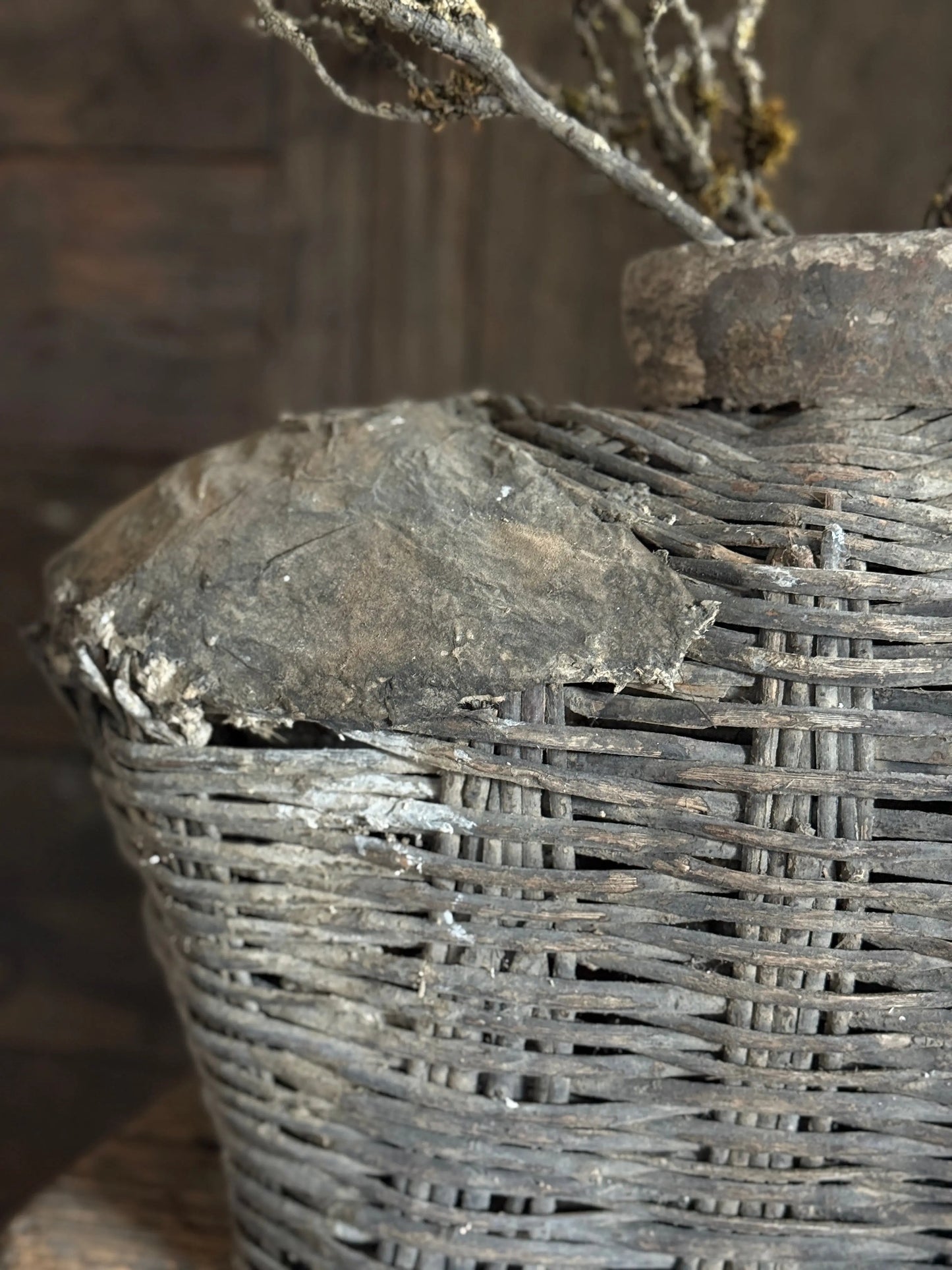 Unique Old Clay Basket - Luksa (17)