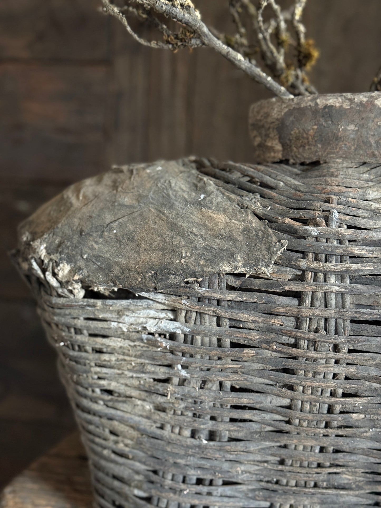 Unique Old Clay Basket (17)