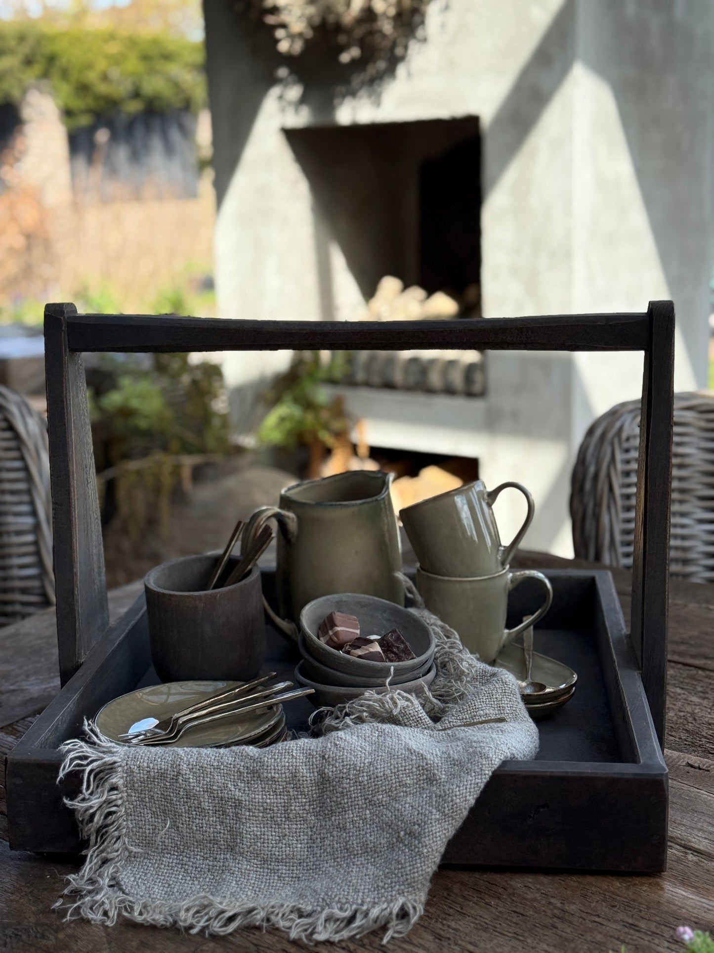 Serveerblad Bud met hengsel – Luksa