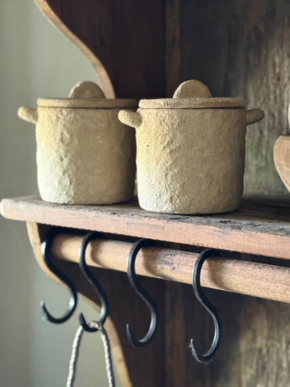 Jar with lid natural
