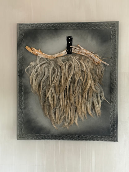 Wall panel with sheepskin (LH1)