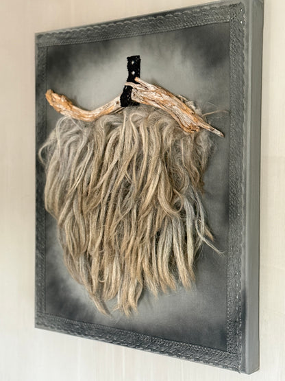 Wall panel with sheepskin (LH1)