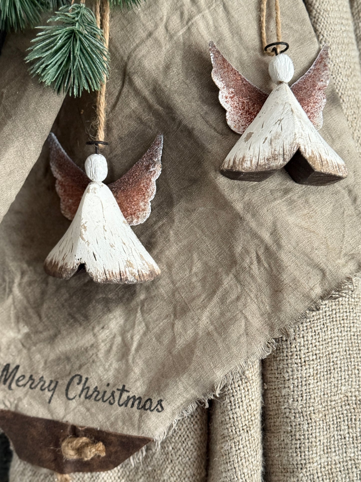 Hanging angel made of driftwood, available in 2 sizes