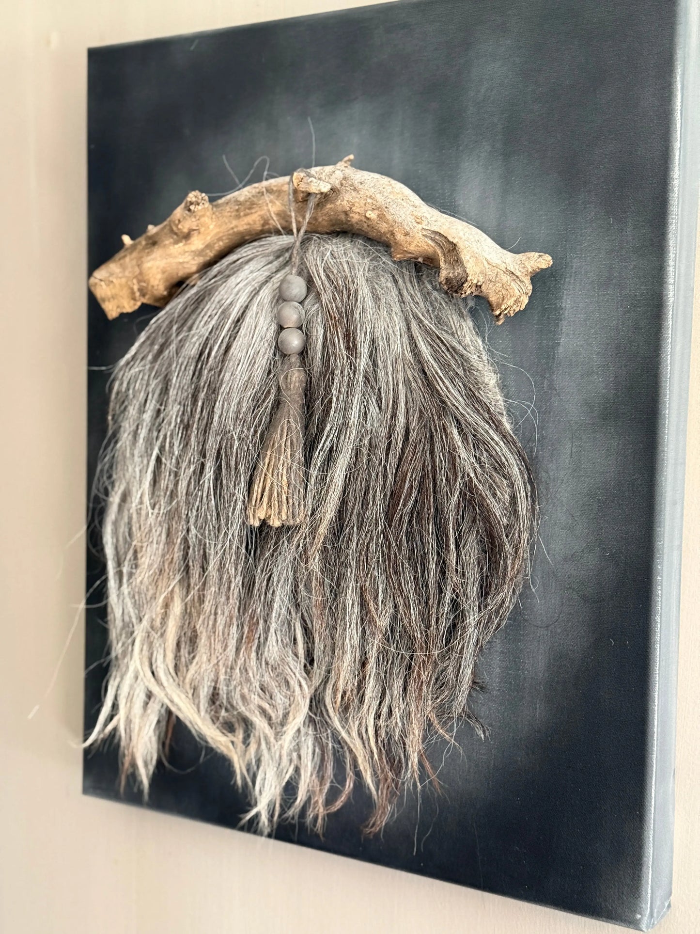 Wall panel with sheepskin