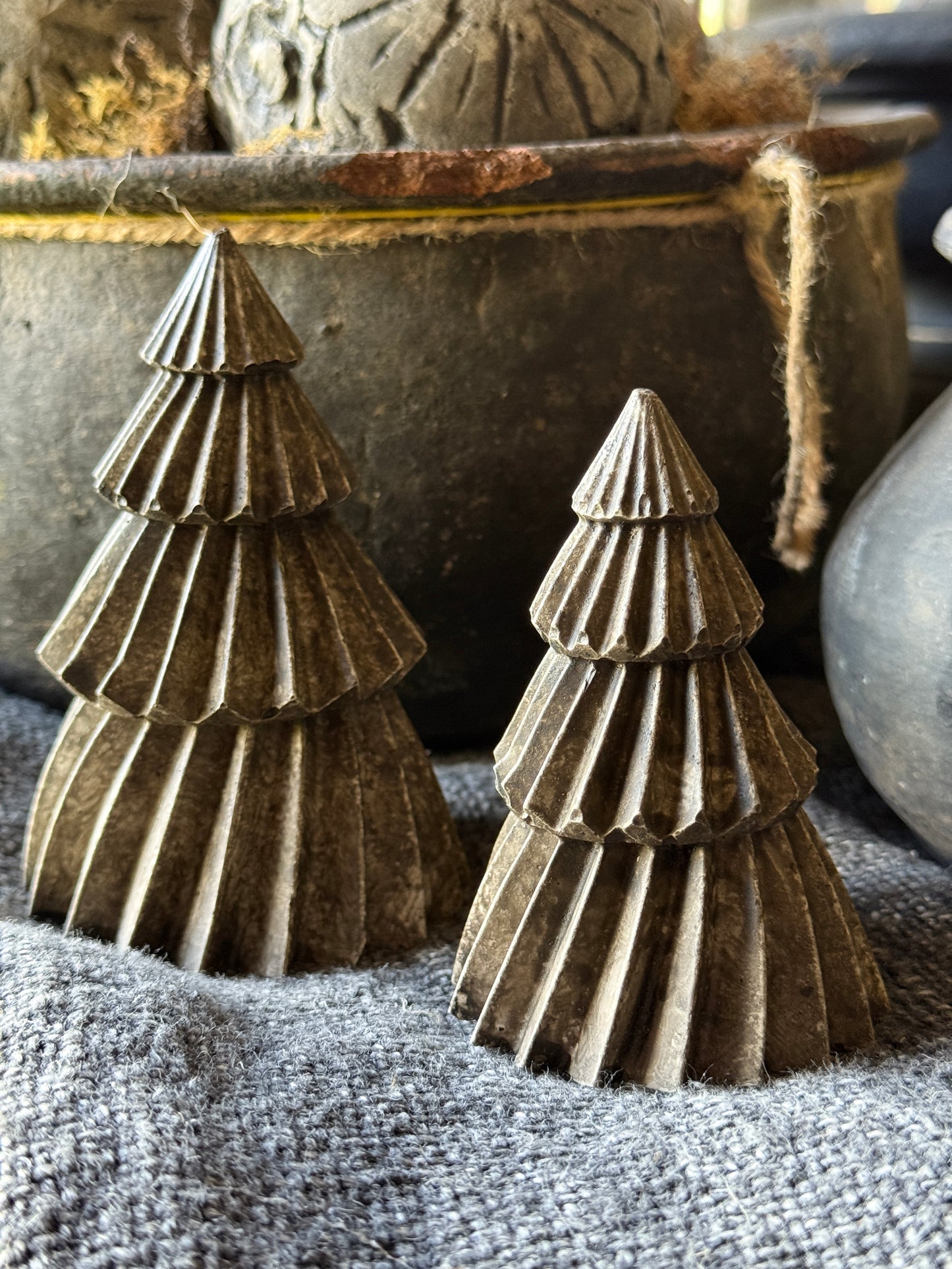 Unique concrete Christmas trees – handmade by PMR