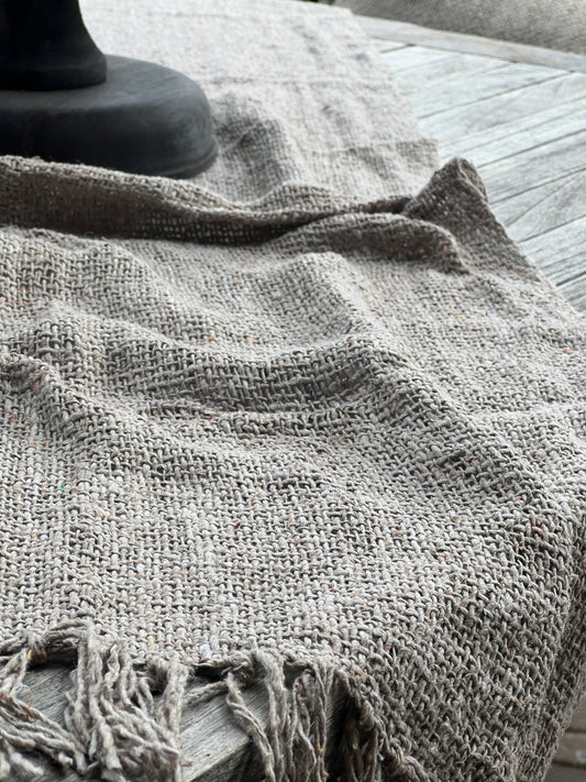 Grove Shabby Doek – Naturel Boho en Leem
