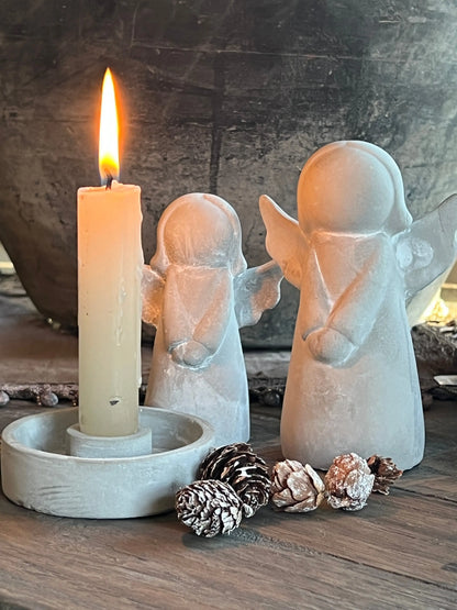 Concrete candle holder