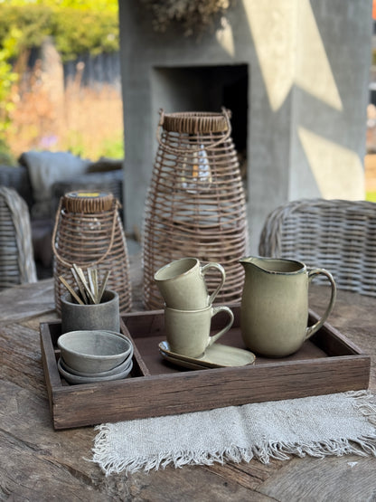 Tray with compartments
