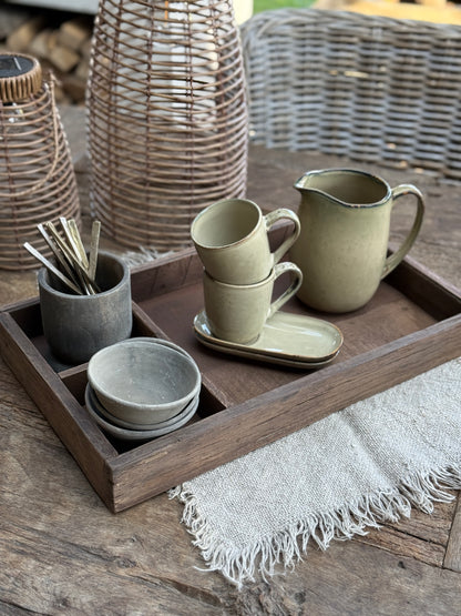 Tray with compartments