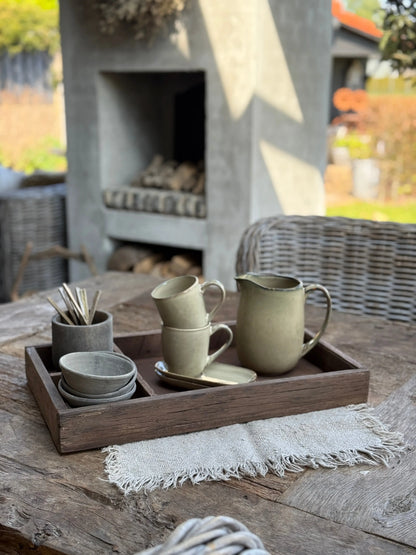 Tray with compartments