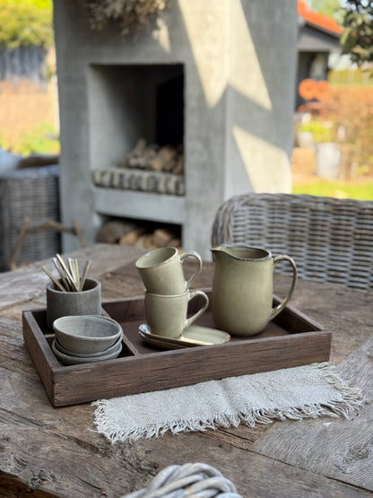 Tray with compartments