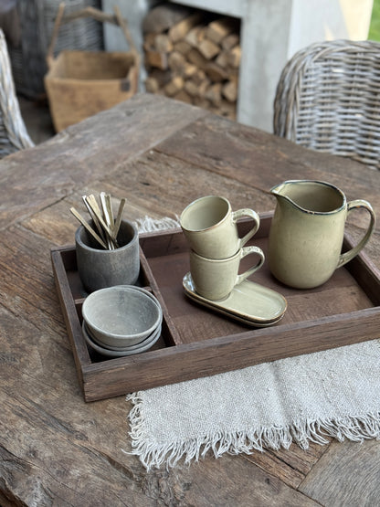Tray with compartments