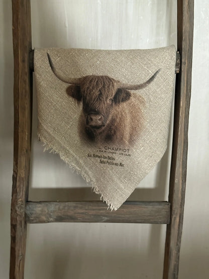 Shabby doek “Schotse Hooglander” (02)