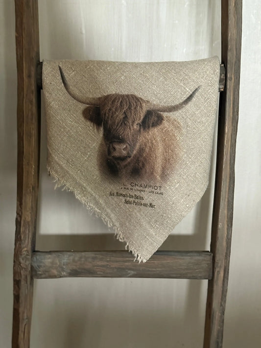 Shabby doek “Schotse Hooglander” (02)
