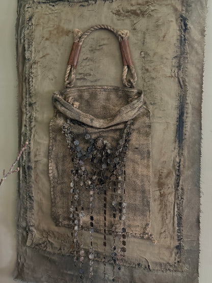 Lime Fabric Tough Bag, Handmade by San7