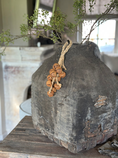 Bunch of bells on sturdy braided rope