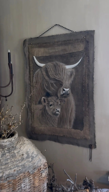 Highlanders Chalk Cloth - Mother and Child - Made by San7