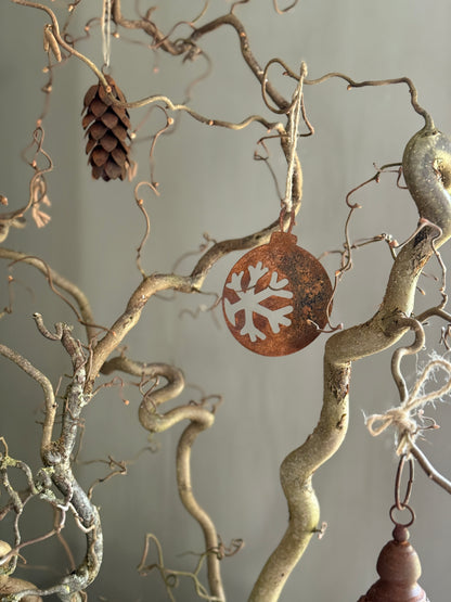 Rusted pendant Snowflake M