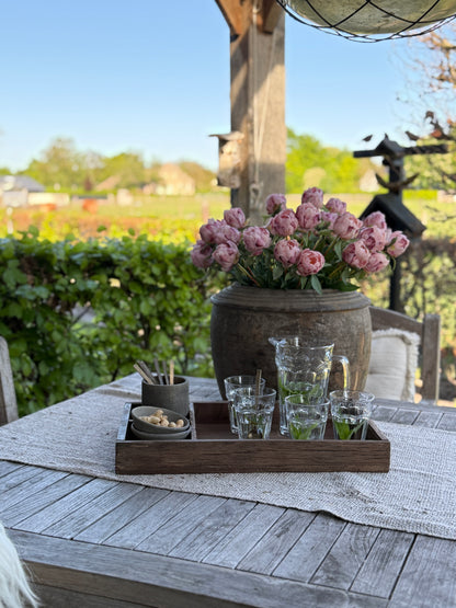 Glass carafe with 4 glasses