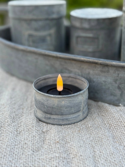 Zinc tealight holder