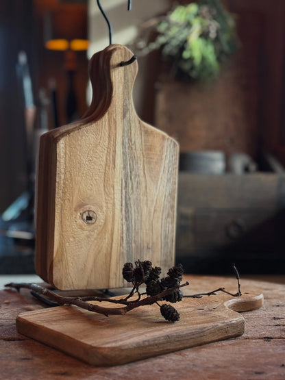 Snijplankjes aan metalen rek, set van 4 stuks