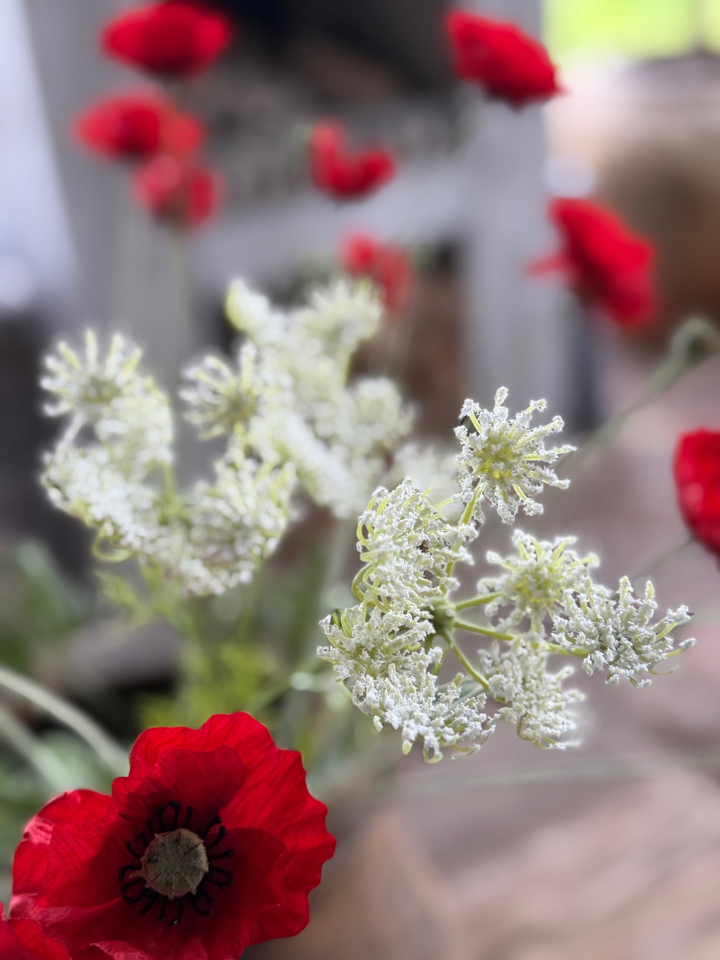 Kunstblume Wiesenkerbel – 84 cm White