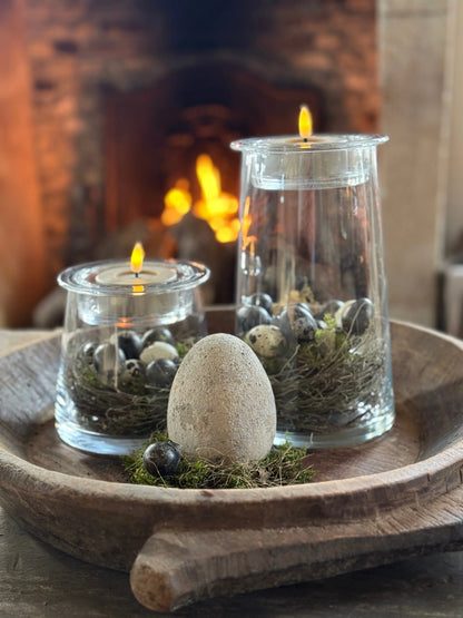 Glazen decoratieve pot , verkrijgbaar in M en L