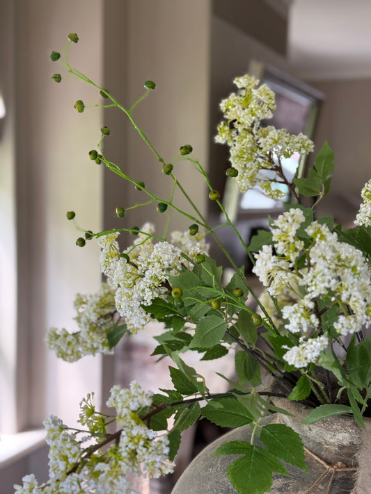 Artificial Green Rosaly Branch – 100 cm
