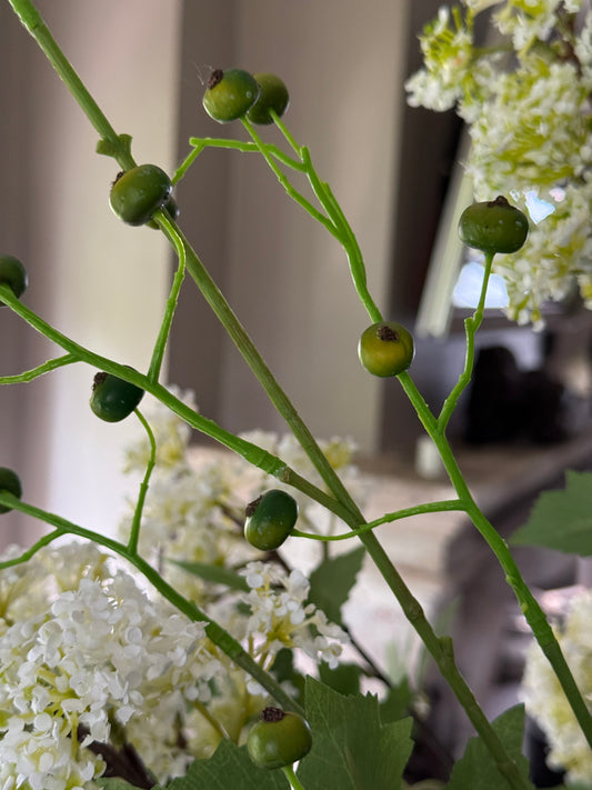 Artificial Green Rosaly Branch – 100 cm