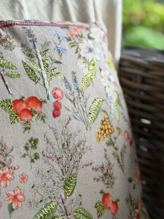Kussen met bloemenprint-Veldboeket