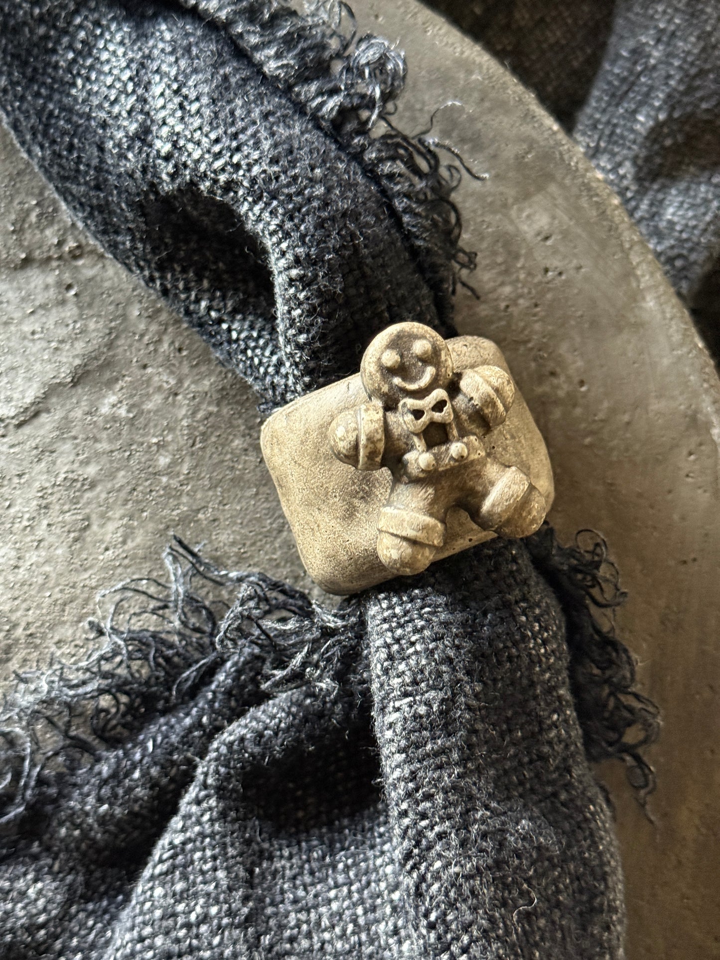 PMR Concrete Napkin Ring with Magnet