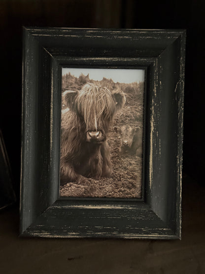 Fotolijsten zwart doorgeschuurd