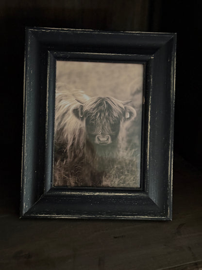 Fotolijsten zwart doorgeschuurd